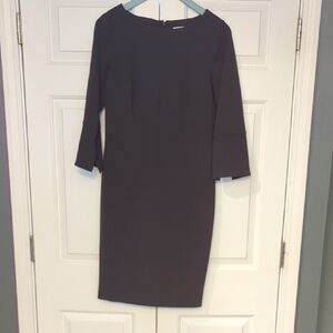 Calvin Klein Charcoal Long Sleeve Dress